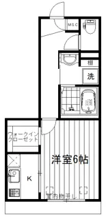 ロシュブラン【1階】の間取り