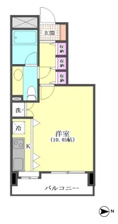 フリーディオ芝公園【9階】の間取り