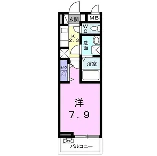 ヴァモス【2階】の間取り