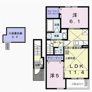 テール グランディールI【2階】の間取り