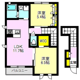 Villa Megumi D【2階】の間取り