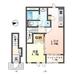 Esperanza 秦野【2階】の間取り