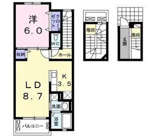 エレガンシアII【3階】の間取り