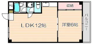 オークマンション【7階】の間取り