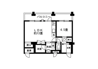 高井戸第二ハイホーム【8階】の間取り