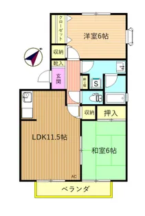 パークハイムA【2階】の間取り