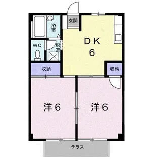 シャルマンA【1階】の間取り