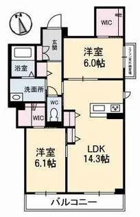 パルテ アリオーソ【3階】の間取り