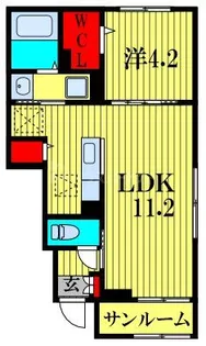 アン・フェリシア【1階】の間取り