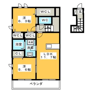 Japito【2階】の間取り