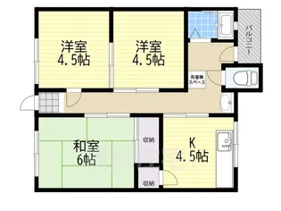 上村ハイツ【2階】の間取り