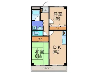 ヴィラトヨナカ【2階】の間取り