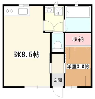 メゾンドEXEIII【1階】の間取り