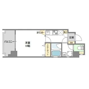 キャナルコート内久宝寺【4階】の間取り