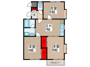 グランドメゾンシブヤ1号棟【1階】の間取り
