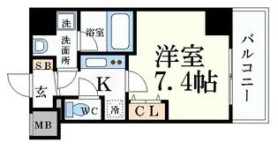 クリスタルグランツ京都御所西【2階】の間取り