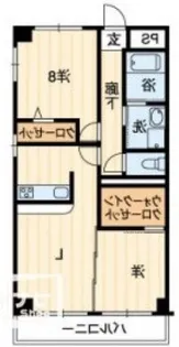 深可ヒュッテ【5階】の間取り