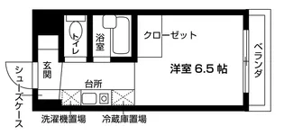 ヌヴェール市川【1階】の間取り