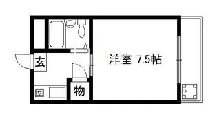 ヴィラ東海今熊野【2階】の間取り