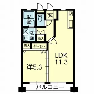 オーファス水前寺【10階】の間取り