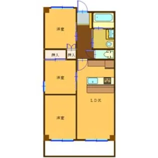 グリシーヌ浦上【10階】の間取り