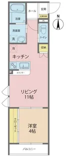 エミネンスAWARA【2階】の間取り
