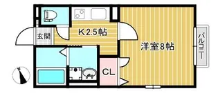 ベルヴィルIII【1階】の間取り