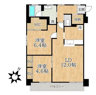 ライヴス行徳【3階】の間取り