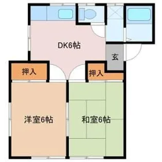 富士ハイツ【1階】の間取り