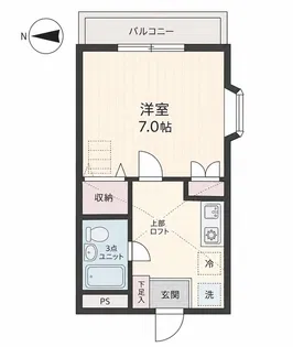 シティパルウエスト【2階】の間取り