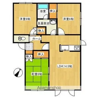 ヒルサイドテラス【2階】の間取り