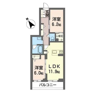 ティエンポ フェリズ I【3階】の間取り