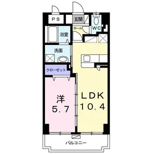 ラ・ルミエール【8階】の間取り