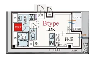 b’CASA金町EAST【1階】の間取り
