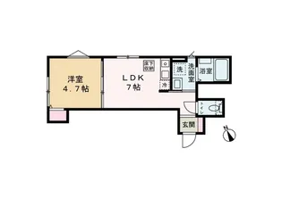 明和レジデンス【1階】の間取り