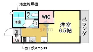 南桜塚アイビーコート【1階】の間取り