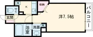 ルテラ段原【8階】の間取り