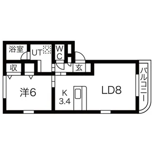 ラプラス北14条【2階】の間取り