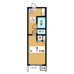 スカイフラッツ【1階】の間取り