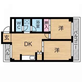 サンハイム星場【3階】の間取り