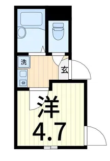 エイビィ五反野【1階】の間取り