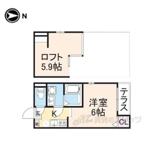 リチェッターコロ【1階】の間取り