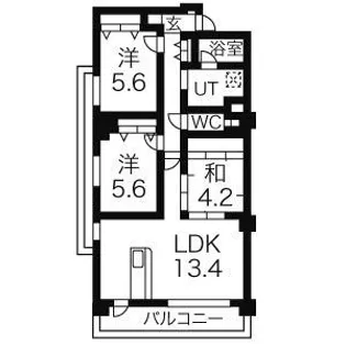 アリッサム社が丘【2階】の間取り