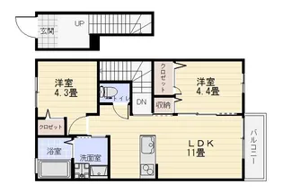 プレミール(宇宿)【2階】の間取り