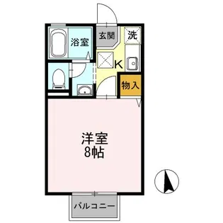 セジュール・ユタカ A棟【1階】の間取り