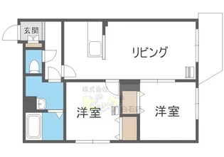 クラリス菊水II【4階】の間取り