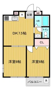 槁本ビルディング【2階】の間取り
