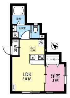 フォルトゥーナ【1階】の間取り
