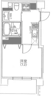 ディアスタ日暮里【2階】の間取り