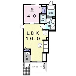 ラフォーレI【1階】の間取り